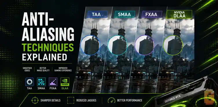 Anti-Aliasing Techniques Explained: TAA, SMAA, FXAA and NVIDIA DLAA
