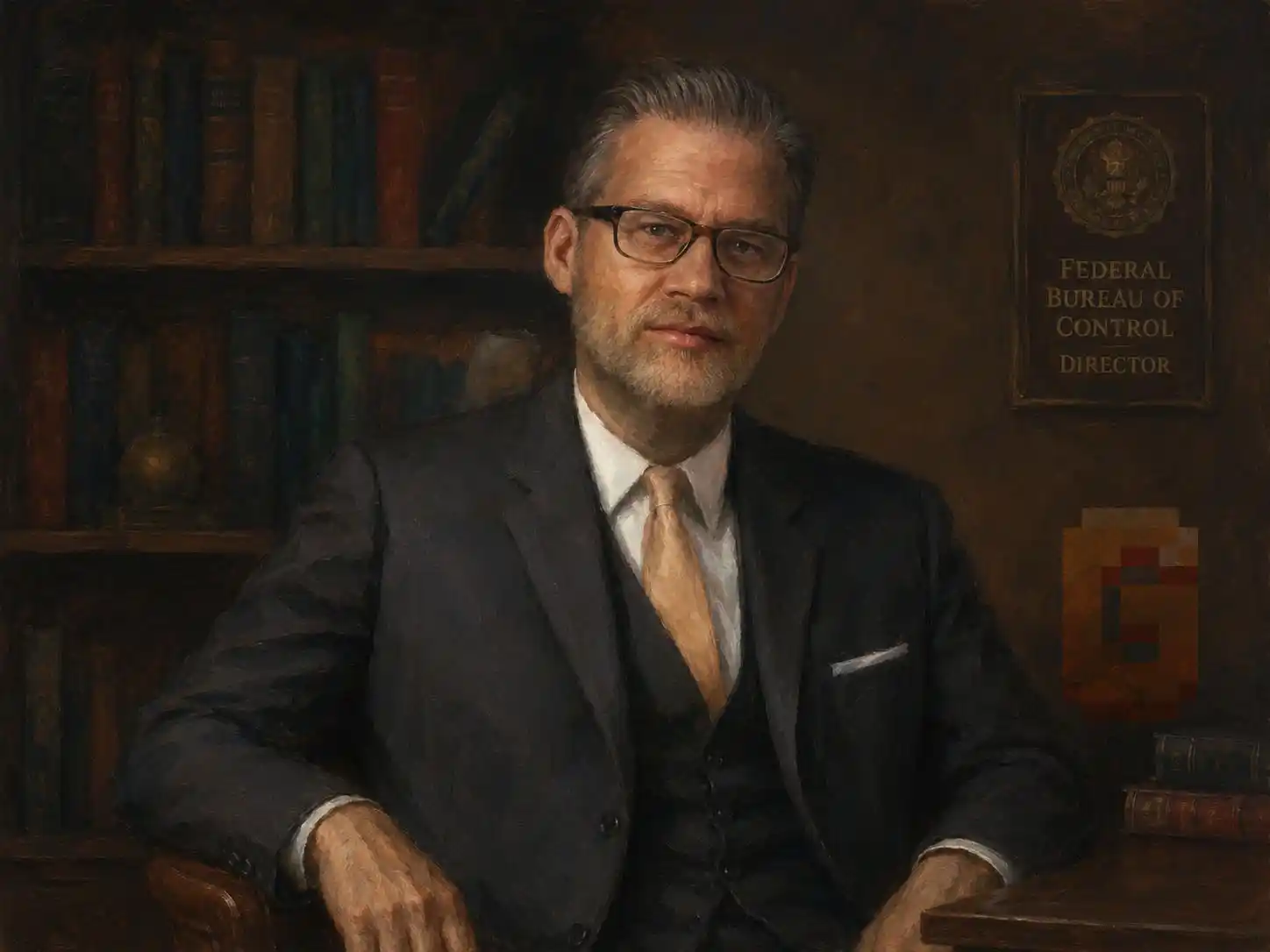 Portrait of Theodore Ash Sr. as one of the early FBC directors before Jesse Faden in the Oldest House