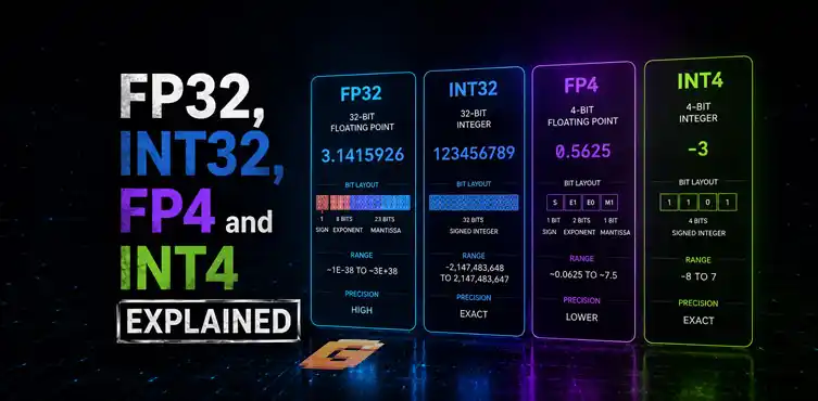 FP32, INT32, FP4 and INT4 Explained