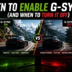When to Enable G-Sync (And When to Turn It Off)