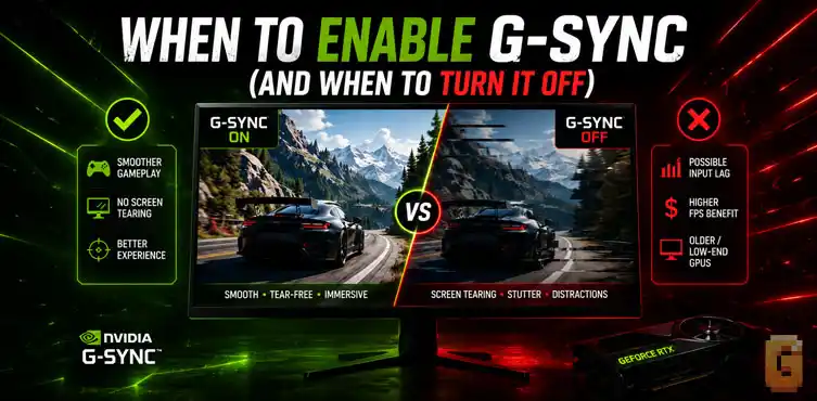 When to Enable G-Sync (And When to Turn It Off)