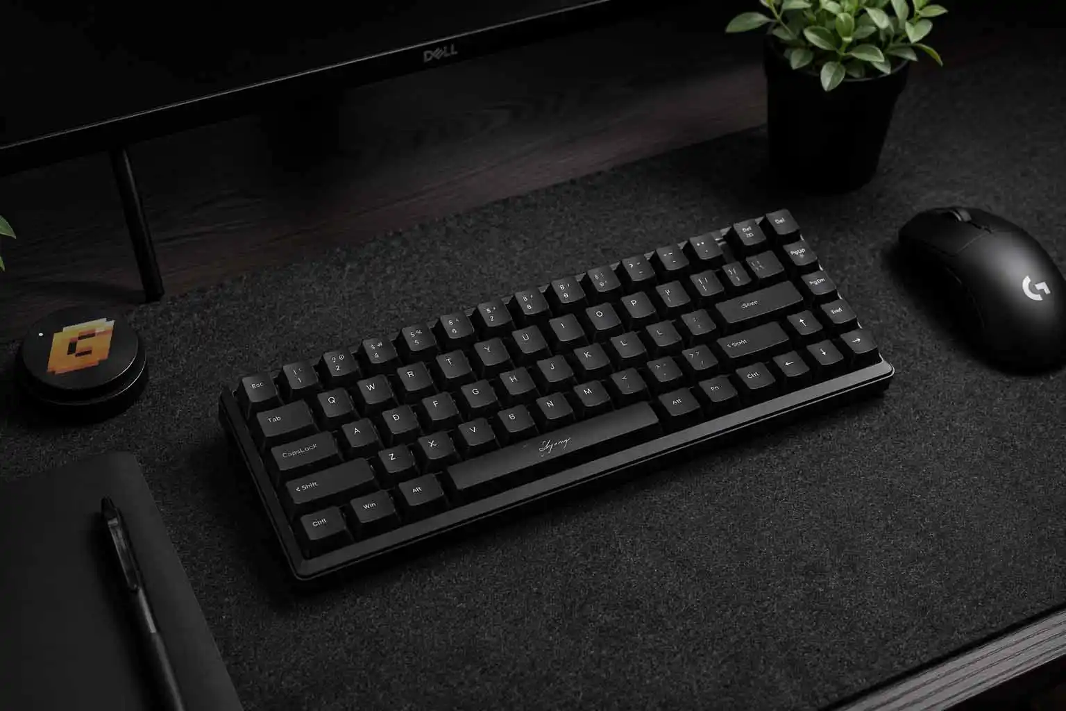 High-performance custom gaming keyboard setup showcasing clean PBT keycaps