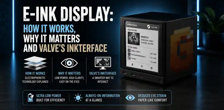 E-Ink Display: How It Works, Why It Matters and Valve’s Inkterface