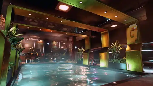 Interior of Sonny Di Falco's mansion in Starfield showcasing environmental storytelling
