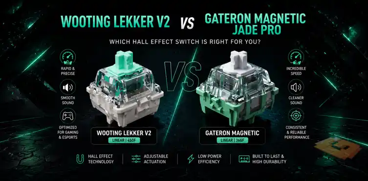 Wooting Lekker V2 vs Gateron Magnetic Jade Pro